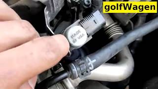 VW Golf 6 16TDI 77kW egr vacuum solenoid control valve replace [upl. by Thacker]