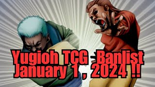 Yugioh TCG Official Jan 1st 2024 Banlist  Snatch Steal is BACK  They Hit EVERYTHING [upl. by Kliment]