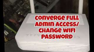 Converge full admin accesshow to change wifi password [upl. by Blynn]