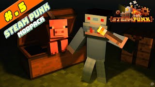 สำรวจบุกเหมืองร้างใต้ดิน  STEAMPUNK MINECRAFT EP5 [upl. by Infield]