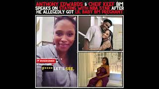 ANTHONY EDWARDS BABY MAMA SPEAKS ON STAYING WITH HIM AFTER IMPREGNATING LIL BABYS BM AYESHA HOWARD [upl. by Borries]