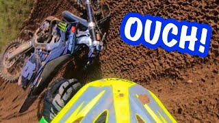 Getting Sketchy At Ollerton Motocross Track [upl. by Volnak]