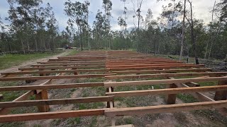 We completed our floor joists Exciting milestone ❤️ [upl. by Trilby]