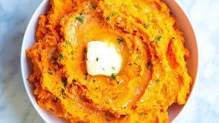 Easy Mashed Sweet Potatoes Recipe [upl. by Viradis235]