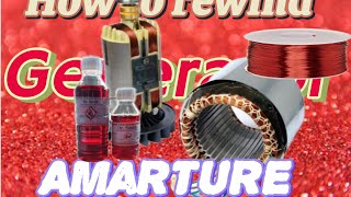 How to rewind Generator amarture [upl. by Anyela]