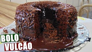 BOLO VULCÃO DE CHOCOLATE  Menino Prendado [upl. by Meehaf531]