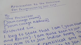 Application for NCC  Join NCC Application acquireknowledge englishwriting [upl. by Aldrich]