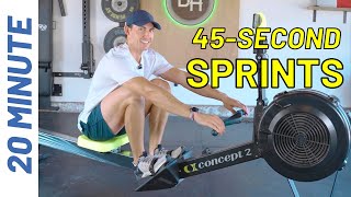 PELOTON of Rowing Workouts 20 Minute Sprint Intervals  Lap Yourself [upl. by Ennaid]