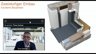 Finstral Billiger besser nachhaltiger Zweistufiger Einbau mit der Montagezarge Gebäudehülle21 [upl. by Einallem]