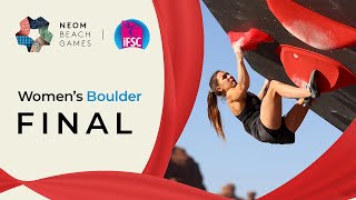 Womens Boulder final  NEOM 2024 [upl. by Aineval]