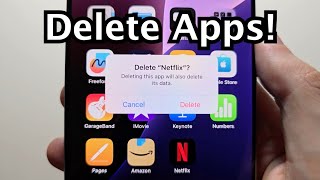 iPhone 16 How to Delete Apps iOS 18 [upl. by Ilrebma]