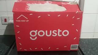 My first Gousto box With a discount code for you all gousto [upl. by Siderf]