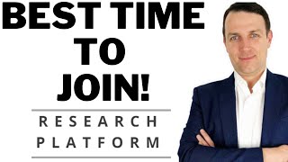 REMINDER BEST TIME TO JOIN RESEARCH PLATFORM [upl. by Leonid]