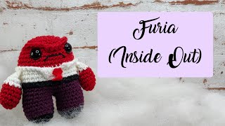 PATRÓN FURIA ESPENG SUBS crochet amigurumi insideout2 [upl. by Noremmac]