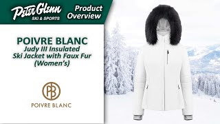 Poivre Blanc Judy III Insulated Ski Jacket with Faux Fur Womens  W2223 Product Overview [upl. by Aicirtak]