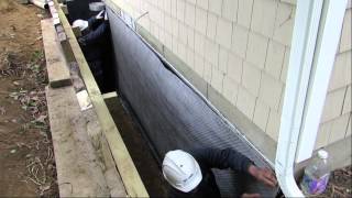 Foundation Waterproofing Installation Long Island New York [upl. by Stanwinn]