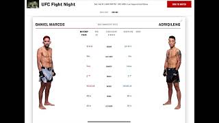 Daniel Marcos vs Aoriqileng Prediction UFCVegas86 [upl. by Lisabeth]