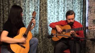 Ievan Polkka traditional finnish tune guitar duo [upl. by Luann665]