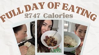 FULL DAY OF EATING OVER 2700 CALORIES  HIGH CARB DAY  Healthy Flexible Dieting [upl. by Marsha]