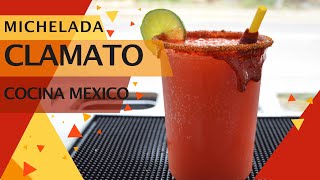 Cómo preparar michelada con clamato  Cocina México [upl. by Devitt]