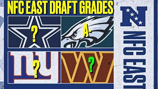 2024 NFL Draft Grades NFC EAST Eagles Cowboys Commanders Giants [upl. by Htebazil]