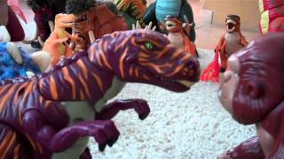 Imaginext Allosaurus vs Lost Creature Gorilla [upl. by Brooking]