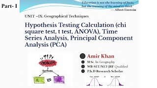 Hypothesis Testing Calculation chi square test t test ANOVA Part1 [upl. by Enelrats86]