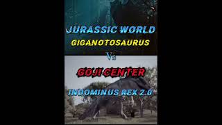 Goji center indominus Rex vs giganotosaurus Jurassic World GojiCenter [upl. by Auvil]