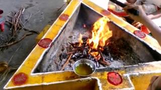 Ganapathi Homam performing by Indian Best Telugu Astrologer [upl. by Einnok69]