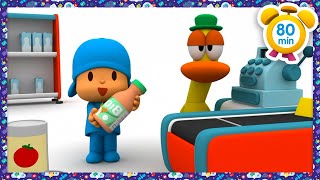 🛍️ Lets go shopping Pocoyo’s Supermarket  Pocoyo in English  Official Channel  Kids Cartoons [upl. by Etteoj]