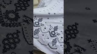 Cotton chambray Embroidery [upl. by Yenrab866]