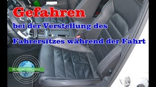 Gefahren bei der Verstellung des Fahrersitzes während der Fahrt  Fahrstunde  Fahrschule [upl. by Tsyhtema795]