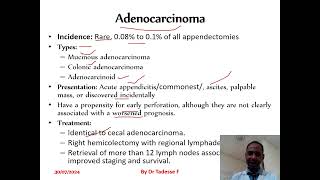 Appendiceal disease\appendiceal neoplasm\by Dr Tadesse Fenta [upl. by Gelasias819]