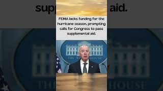 FEMA Faces Funding Shortages Amid Ongoing Hurricane Response shorts news 2024 [upl. by Pomfret]