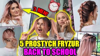 SUPER FRYZURY W 3 MINUTY BACK TO SCHOOL [upl. by Dlaner]