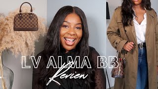 LOUIS VUITTON ALMA BB REVIEW 2021 PROS amp CONS WHAT FITS MOD SHOTS IS IT STILL WORTH GETTING [upl. by Aneertak]