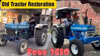 Fully Restoration Old Ford 3610 Tractor  Restore And Repair  Tractor Modifications  Delivery done [upl. by Ettezel]