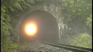 U34CH 4162 out of Otisville Tunnel Otisville NY June 5 1992 [upl. by Goulet]