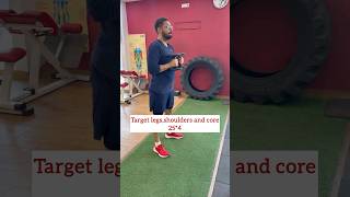 Full Body Dumbbell Workout for Building Lean Muscle  Leg Squats amp 2Arm Shoulder Press [upl. by Kanor507]