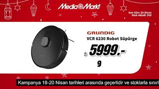 Bayram ihtiyaçları sizden teknolojileri MediaMarkttan  Grundig VCR 6230 robot süpürge 5999₺ [upl. by Ellenod344]