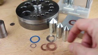 How to make Washers  with Pepe Tools Centre Positioning Dies [upl. by Esau]