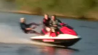 08 Sturz vom JetSki bei 70Kmh Seadoo Wake Edition [upl. by Ardnajela]