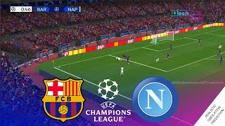 FC BARCELONA vs NAPOLI  Champions League 2324 • Simulation amp Prediction [upl. by Picker481]