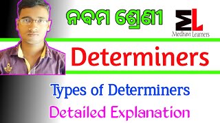 9th Class English Grammar DeterminersPart2Odisha State Board [upl. by Eeloj853]