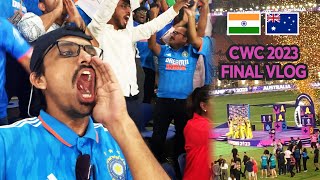 Heart Broken Final  India vs Australia Cricket World Cup Vlog Ahmedabad  Narendra Modi Stadium [upl. by Hsetim646]