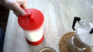 How to Make Milk Foam with a French Press [upl. by Aicnorev]