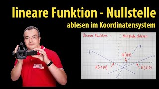 lineare Funktion  Nullstelle ablesen  Lehrerschmidt [upl. by Hume]