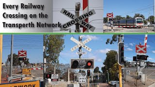 Every Railway Crossing on the Transperth Rail Network [upl. by Dodd]