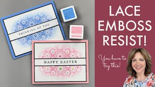 Lace Emboss Resist [upl. by Laurie]