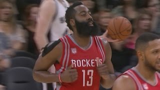 James Harden Triple Double Houston Rockets vs San Antonio Spurs 11102016 [upl. by Cory]